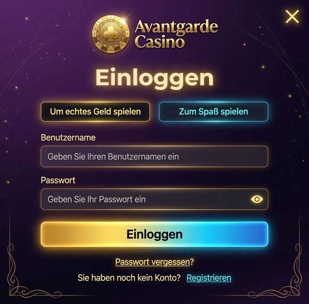 avantgarde casino login